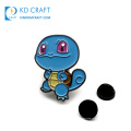 En gros pas cher métal nickelé noir anime badge mignon dessin animé tortue dragon revers personnalisé doux émail broche en stock pas de moq